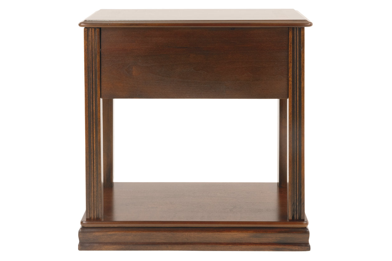 Breegin Brown Chairside End Table - T007-527 - Luna Furniture - Dallas Store