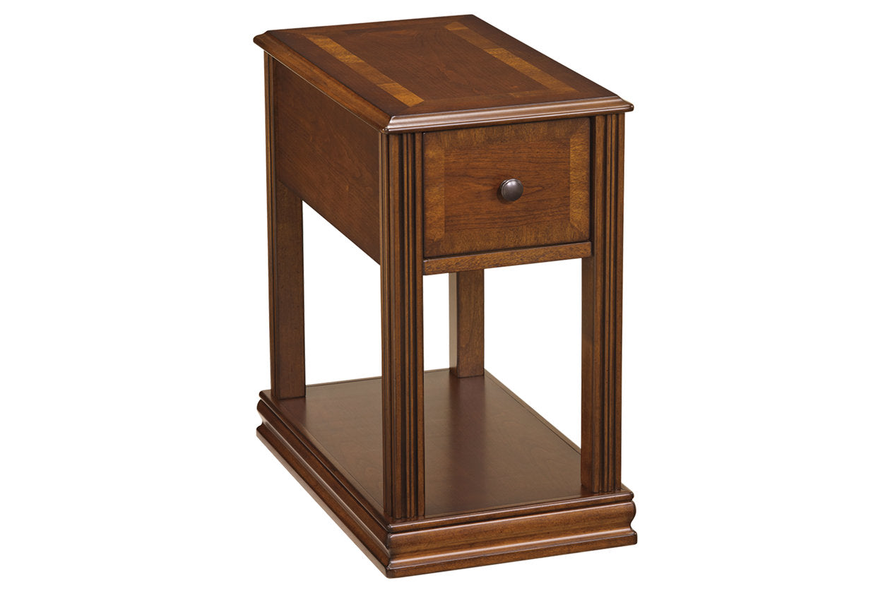 Breegin Brown Chairside End Table - T007-527 - Luna Furniture - Dallas Store