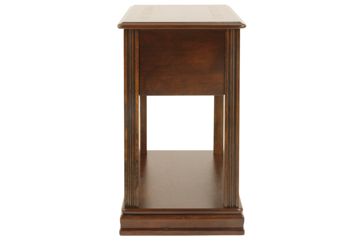 Breegin Brown Chairside End Table - T007-527 - Luna Furniture - Dallas Store