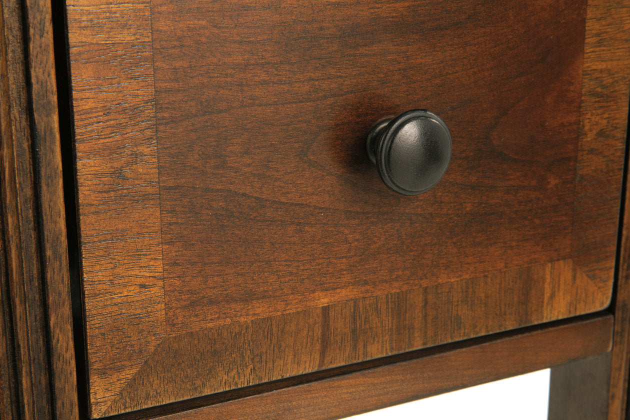 Breegin Brown Chairside End Table - T007-527 - Luna Furniture - Dallas Store