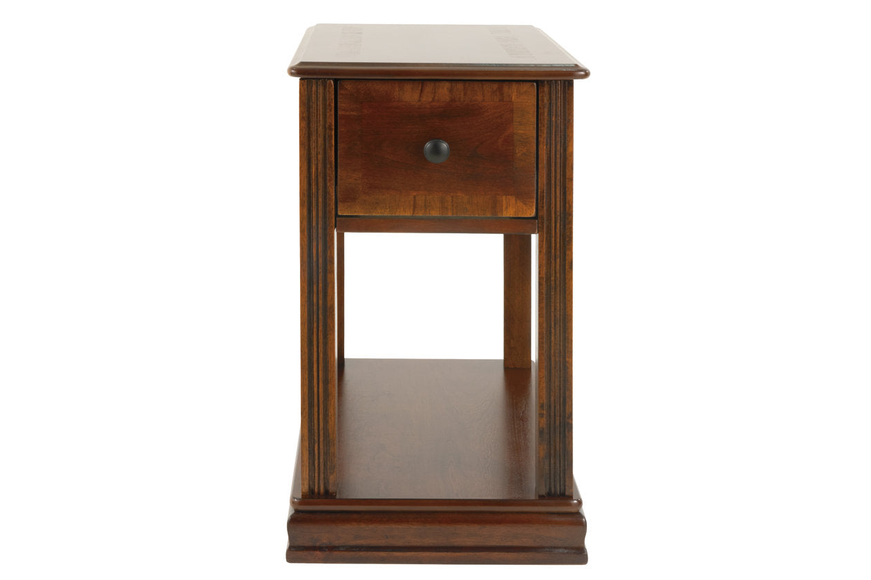 Breegin Brown Chairside End Table - T007-527 - Luna Furniture - Dallas Store