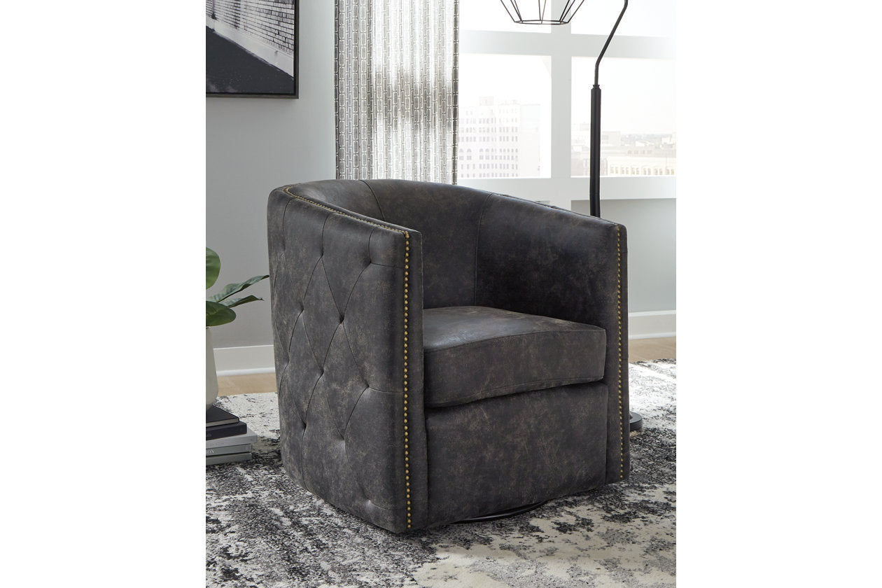 Brentlow Distressed Black Accent Chair - A3000202 - Luna Furniture - Dallas Store