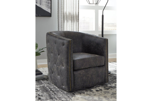 Brentlow Distressed Black Accent Chair - A3000202 - Luna Furniture - Dallas Store