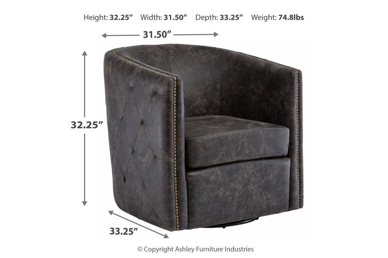 Brentlow Distressed Black Accent Chair - A3000202 - Luna Furniture - Dallas Store