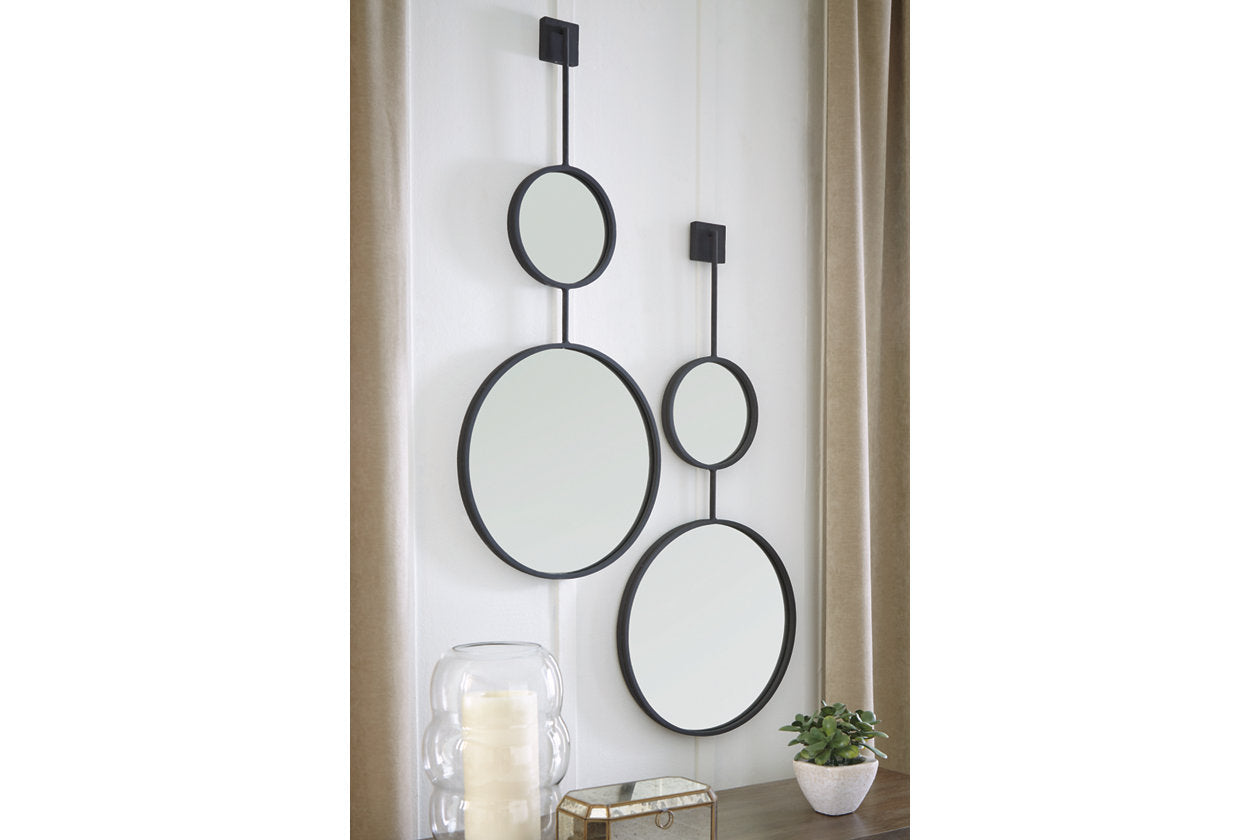 Brewer Black Accent Mirror - A8010166 - Luna Furniture - Dallas Store