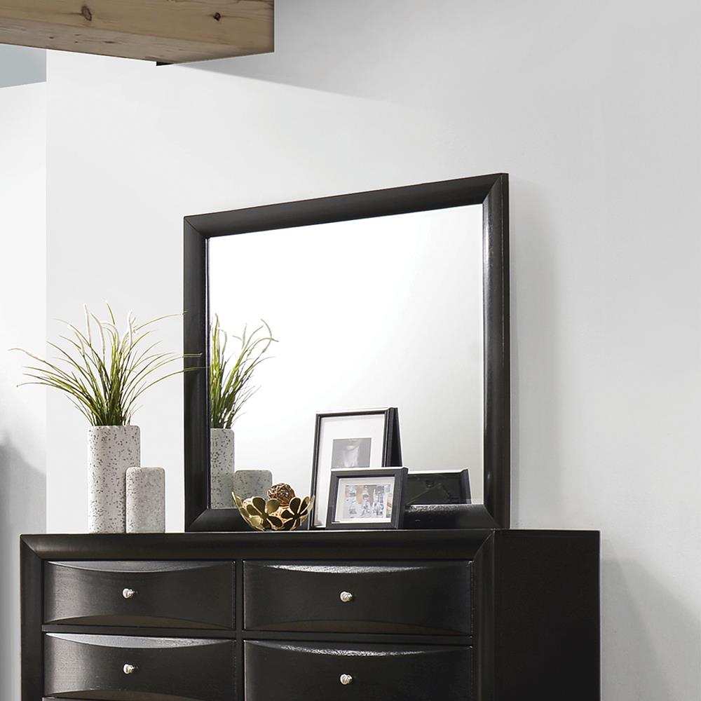 Briana Black Rectangle Dresser Mirror - 200704 - Luna Furniture - Dallas Store