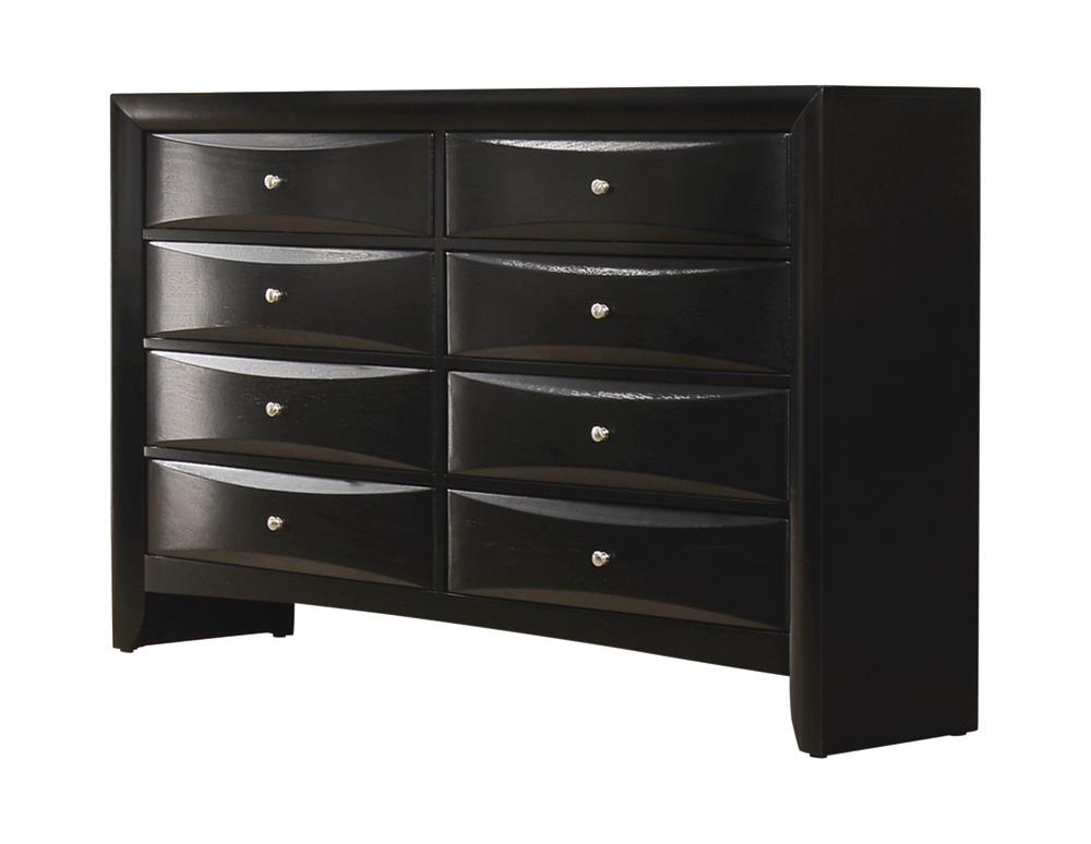 Briana Black Rectangular 8-Drawer Dresser - 200703 - Luna Furniture - Dallas Store