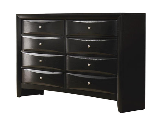 Briana Black Rectangular 8-Drawer Dresser - 200703 - Luna Furniture - Dallas Store