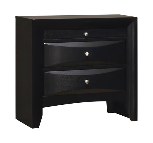 Briana Rectangular 2-Drawer Nightstand Black - 200702 - Luna Furniture - Dallas Store