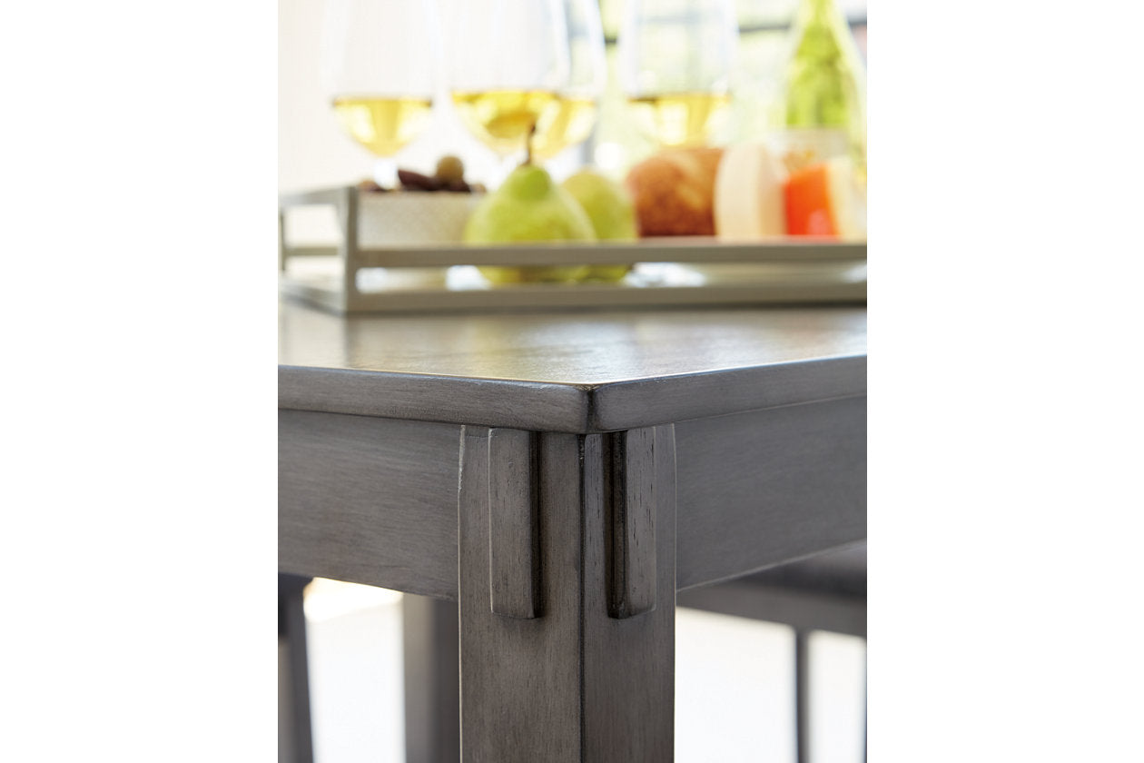 Bridson Gray 5-Piece Counter Height Set - D383-223 - Luna Furniture - Dallas Store