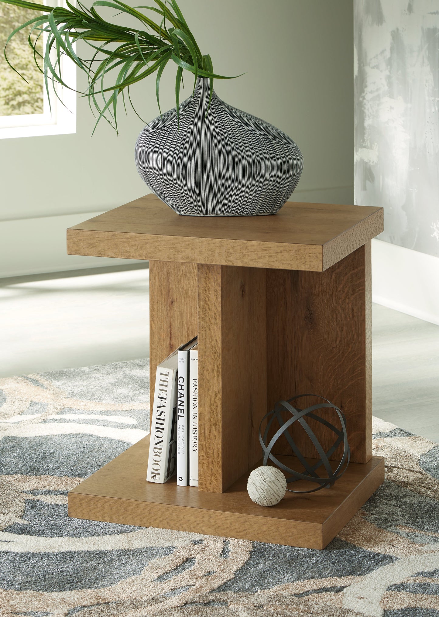 Brinstead Light Brown Chairside End Table - T839-7 - Luna Furniture - Dallas Store