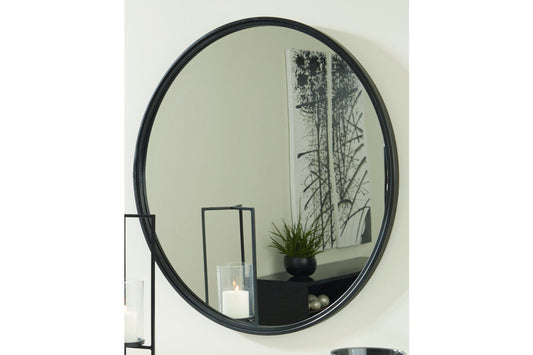 Brocky Black Accent Mirror - A8010210 - Luna Furniture - Dallas Store