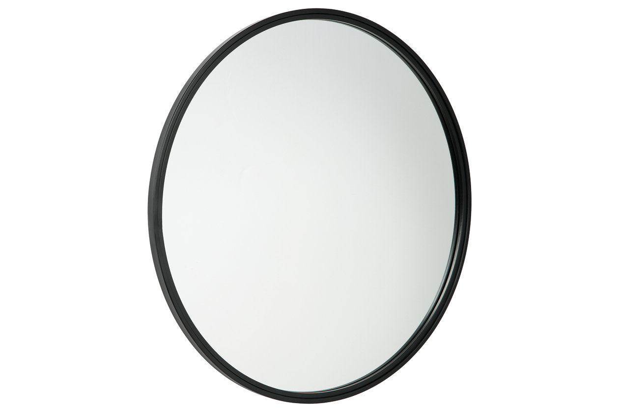 Brocky Black Accent Mirror - A8010210 - Luna Furniture - Dallas Store