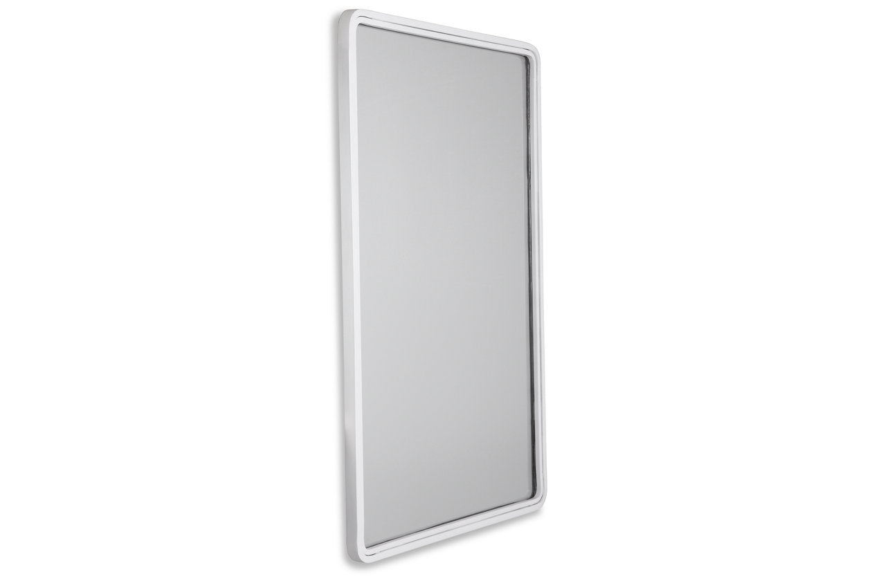 Brocky White Accent Mirror - A8010293 - Luna Furniture - Dallas Store