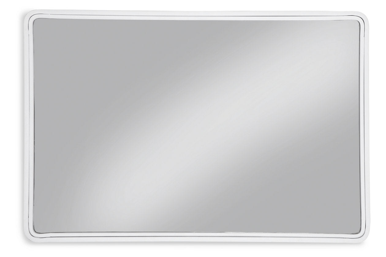 Brocky White Accent Mirror - A8010293 - Luna Furniture - Dallas Store