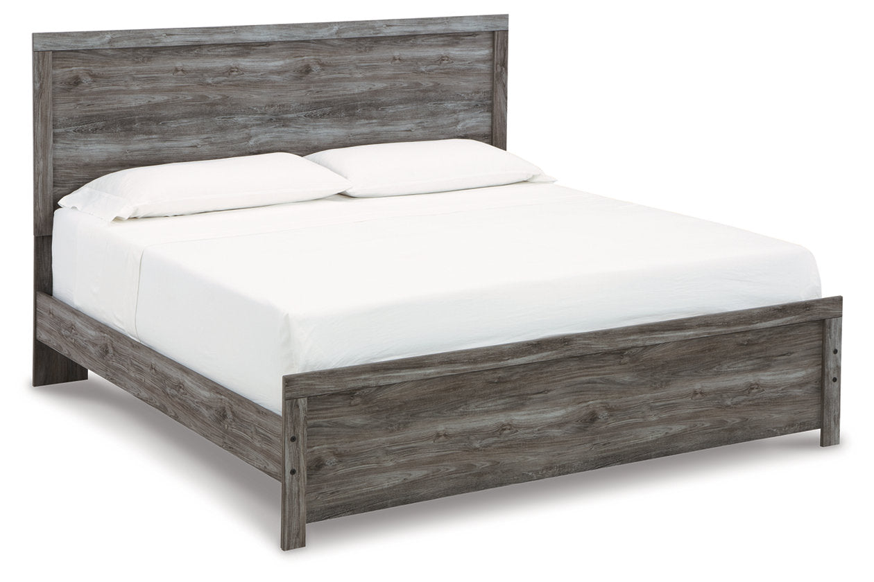 Bronyan Dark Gray King Panel Bed - SET | B1290-72 | B1290-99 - Luna Furniture - Dallas Store