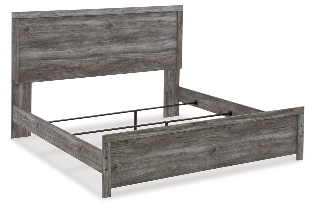 Bronyan Dark Gray King Panel Bed - SET | B1290-72 | B1290-99 - Luna Furniture - Dallas Store