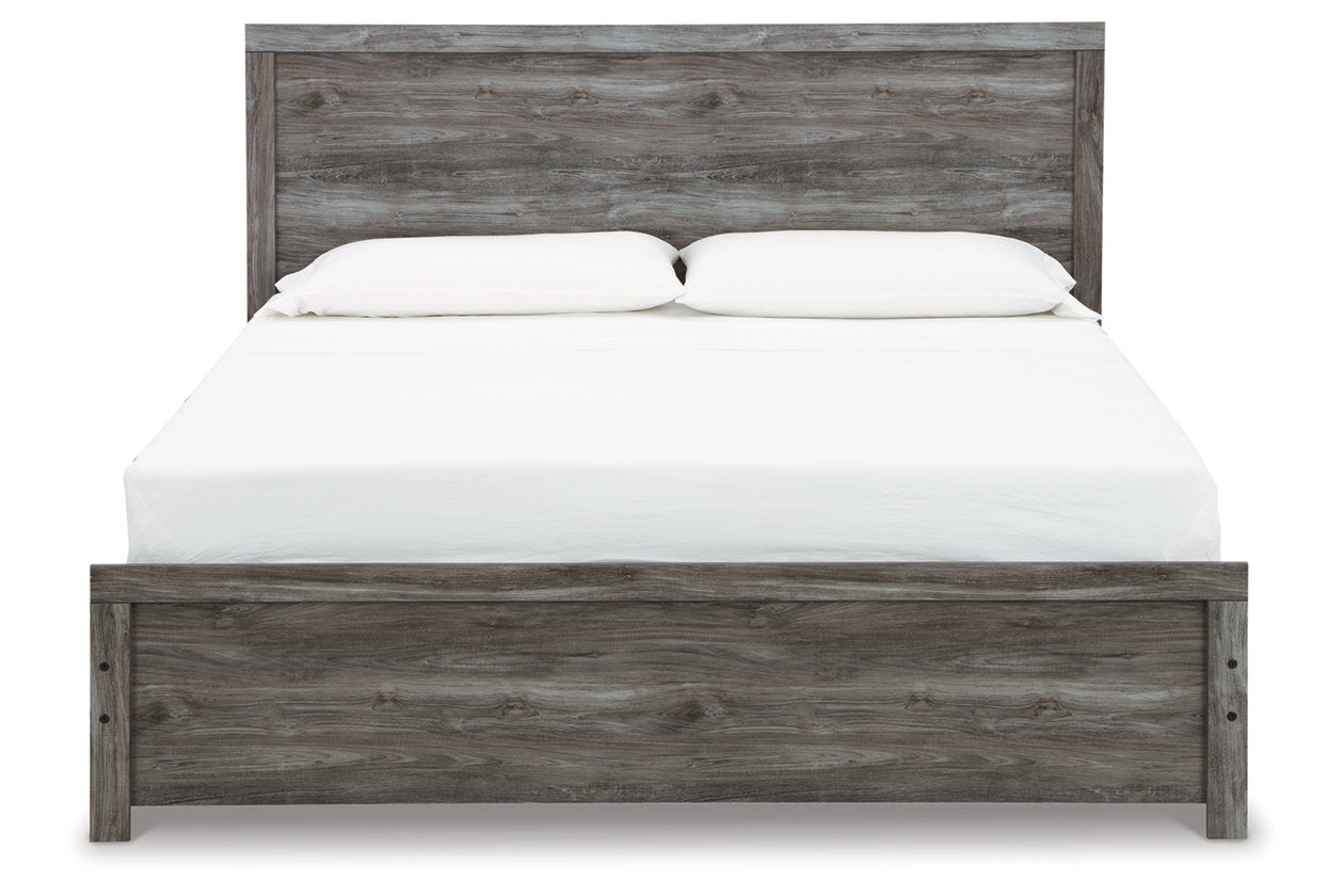 Bronyan Dark Gray King Panel Bed - SET | B1290-72 | B1290-99 - Luna Furniture - Dallas Store