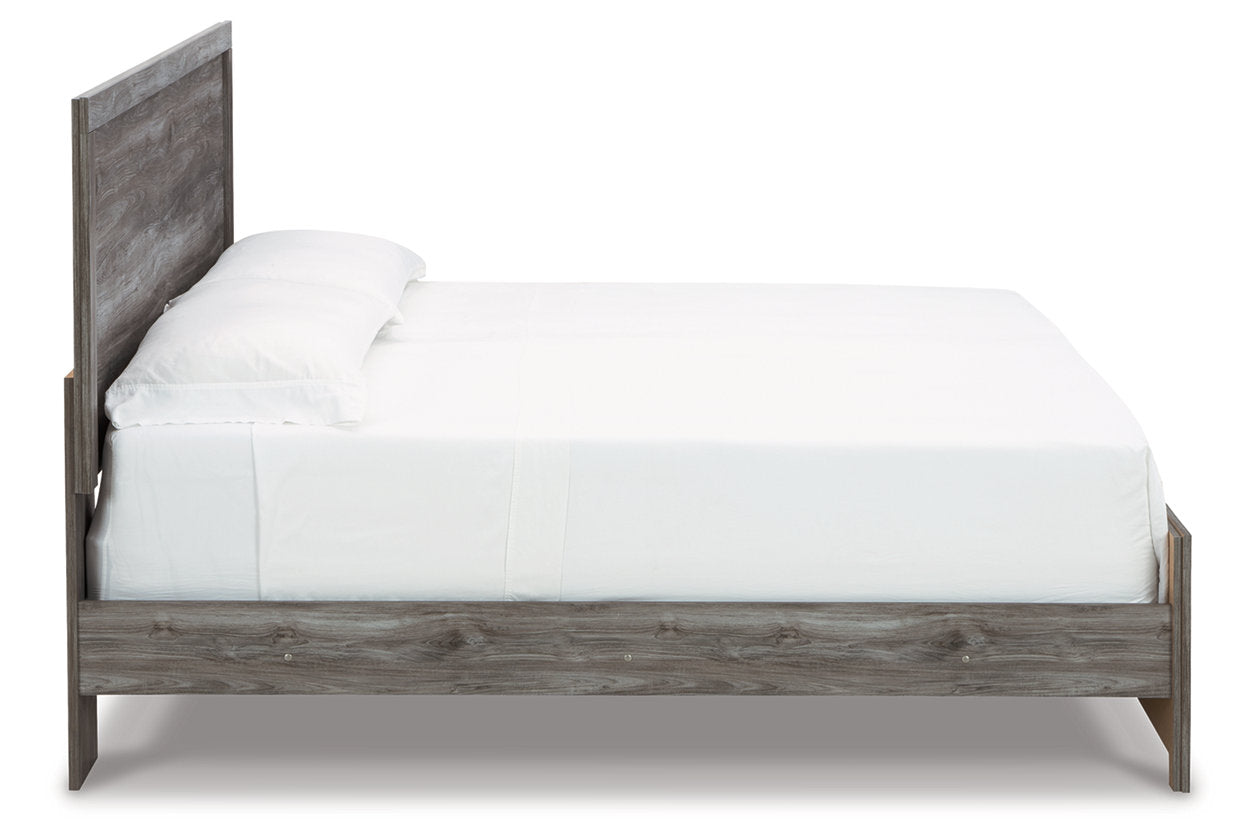 Bronyan Dark Gray King Panel Bed - SET | B1290-72 | B1290-99 - Luna Furniture - Dallas Store