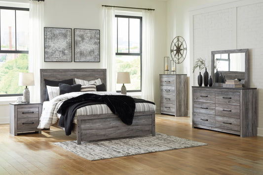 Bronyan Dark Gray Panel Bedroom Set - SET | B1290-72 | B1290-99 | B1290-31 | B1290-36 | B1290-92 | B1290-44 - Luna Furniture - Dallas Store