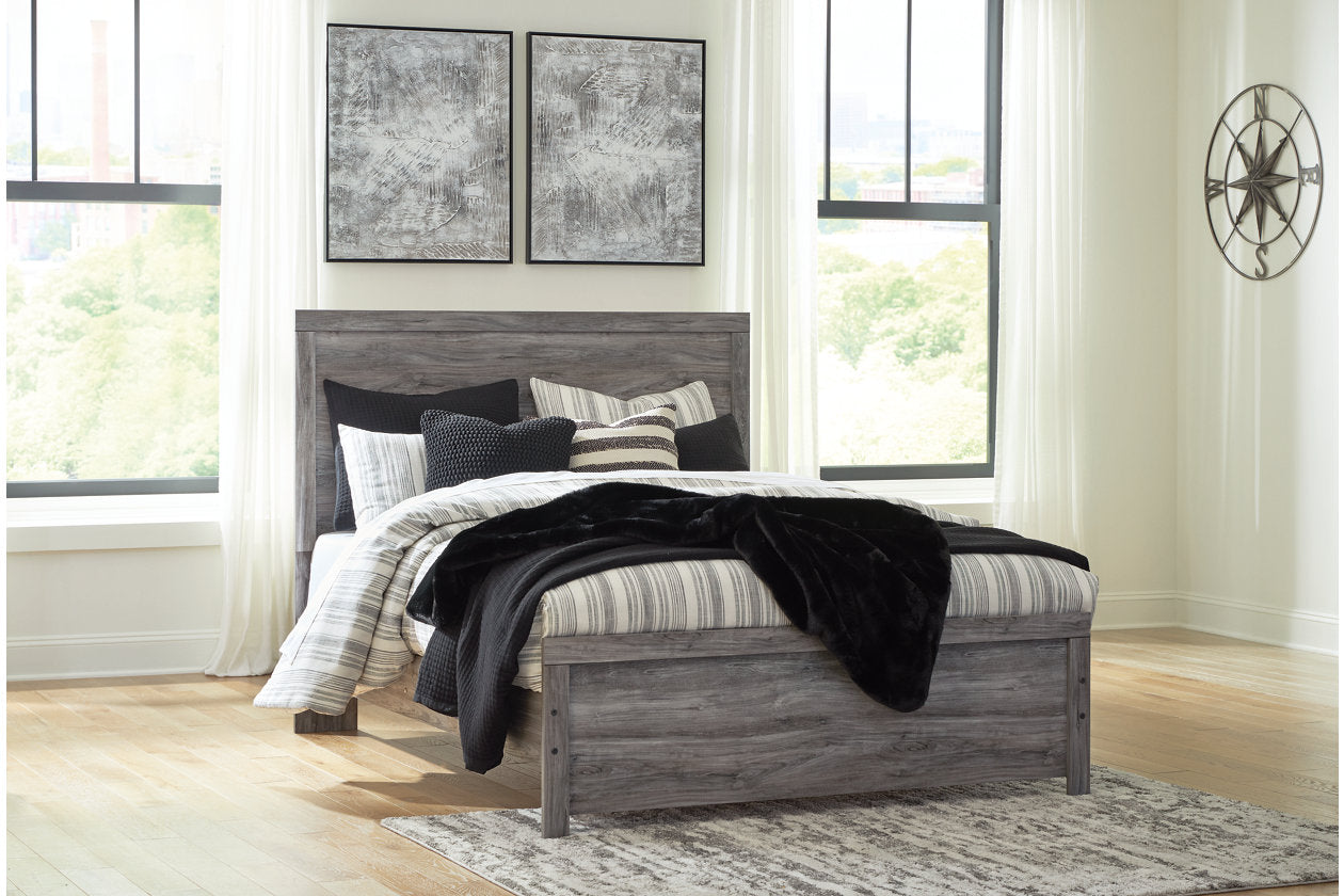 Bronyan Dark Gray Queen Panel Bed - SET | B1290-71 | B1290-98 - Luna Furniture - Dallas Store