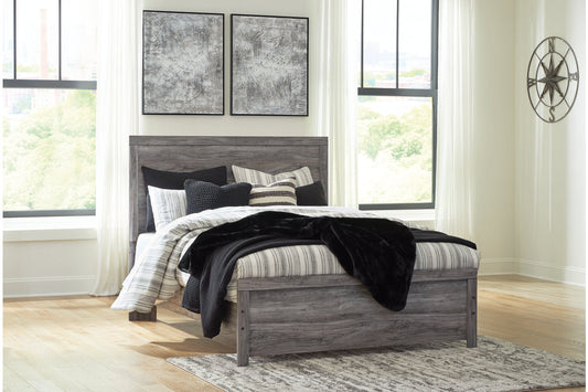 Bronyan Dark Gray Queen Panel Bed - SET | B1290-71 | B1290-98 - Luna Furniture - Dallas Store