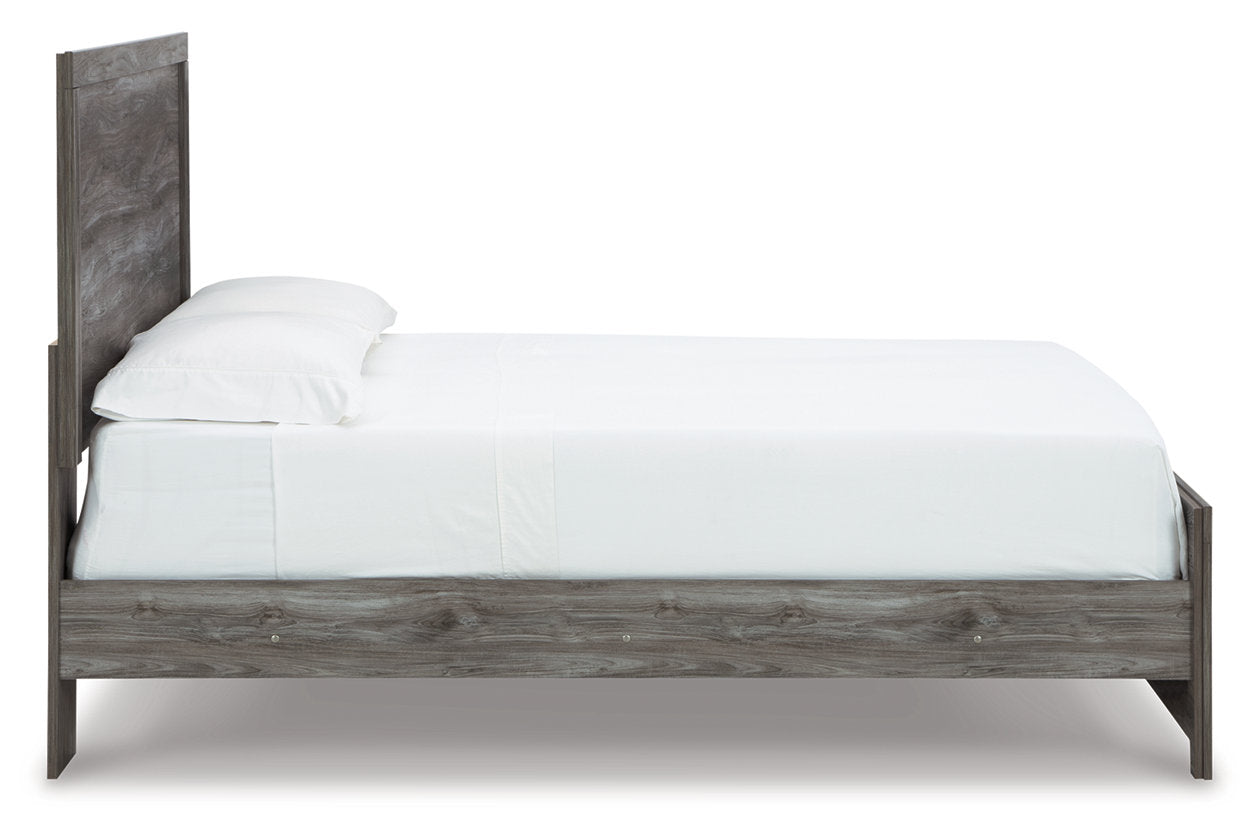 Bronyan Dark Gray Queen Panel Bed - SET | B1290-71 | B1290-98 - Luna Furniture - Dallas Store