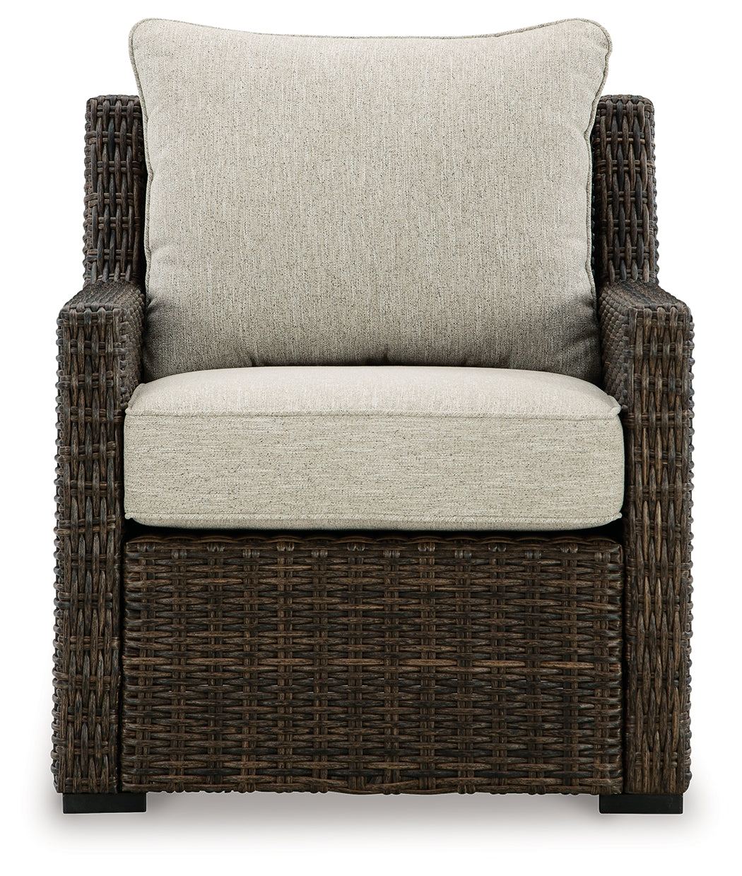 Brook Ranch Brown Outdoor Lounge Chair with Cushion - P465-820 - Luna Furniture - Dallas Store