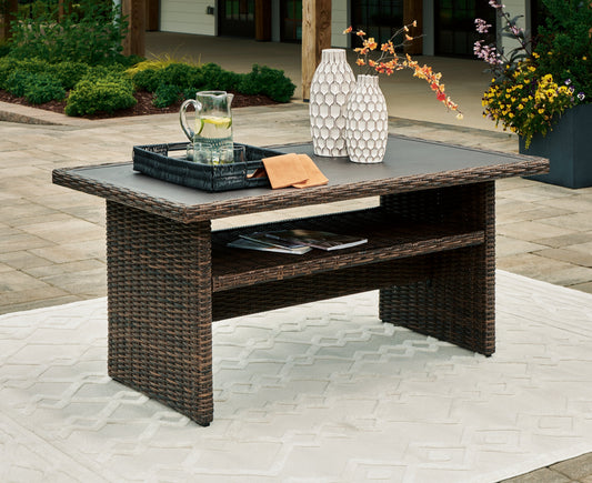 Brook Ranch Brown Outdoor Multi-use Table - P465-625 - Luna Furniture - Dallas Store