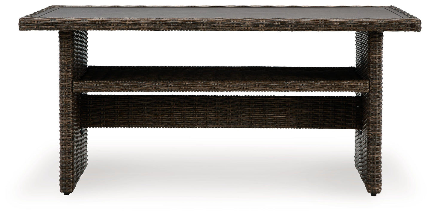 Brook Ranch Brown Outdoor Multi-use Table - P465-625 - Luna Furniture - Dallas Store