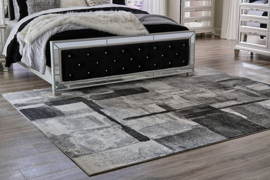 Brycebourne Black/Cream/Gray Medium Rug - R404982 - Luna Furniture - Dallas Store
