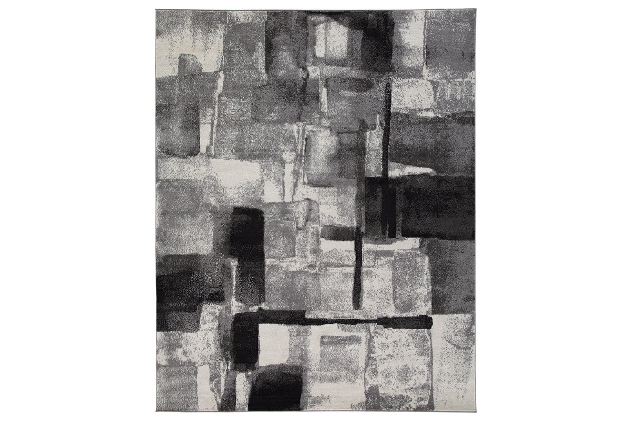 Brycebourne Black/Cream/Gray Medium Rug - R404982 - Luna Furniture - Dallas Store