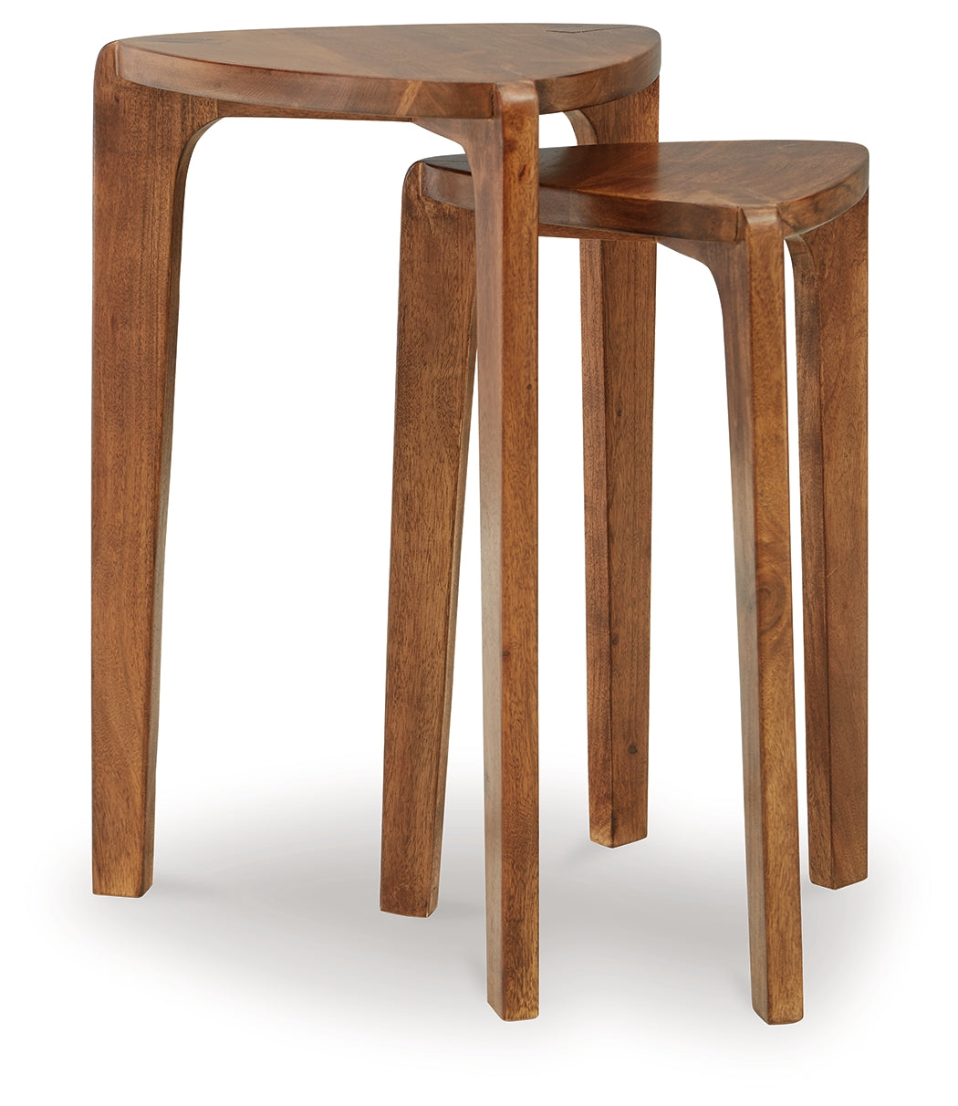 Brynnleigh Medium Brown Accent Table (Set of 2) - A4000607 - Luna Furniture - Dallas Store