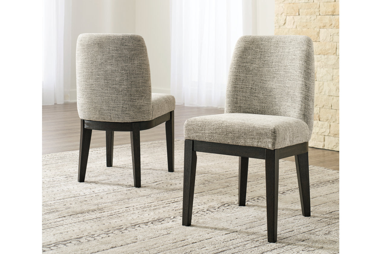 Burkhaus Dark Brown Dining Chair, Set of 2 - D984-01 - Luna Furniture - Dallas Store