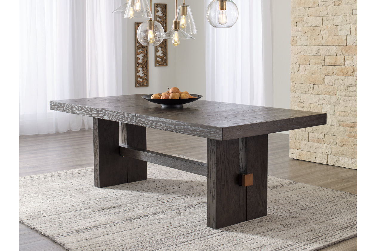 Burkhaus Dark Brown Dining Extension Table - D984-45 - Luna Furniture - Dallas Store