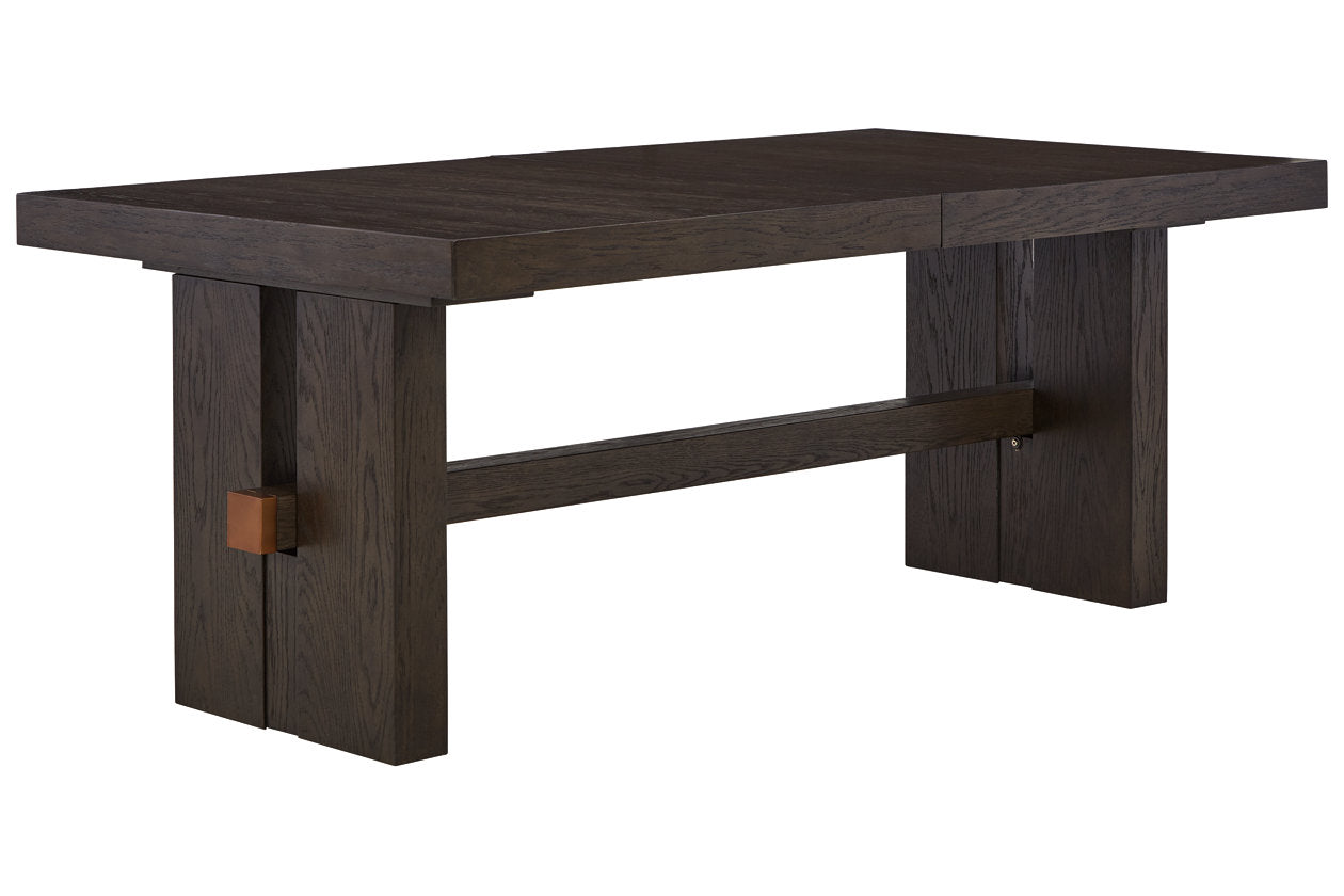 Burkhaus Dark Brown Dining Extension Table - D984-45 - Luna Furniture - Dallas Store