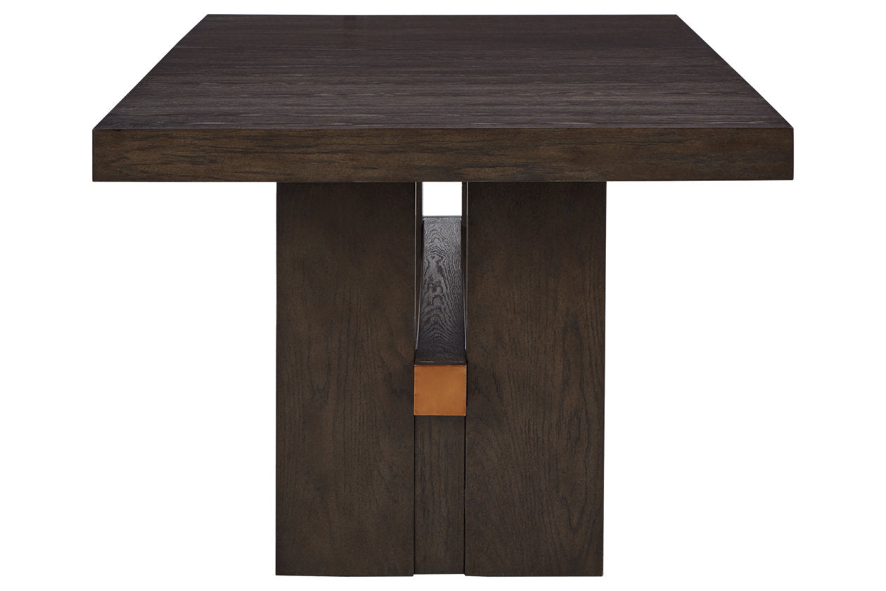 Burkhaus Dark Brown Dining Extension Table - D984-45 - Luna Furniture - Dallas Store