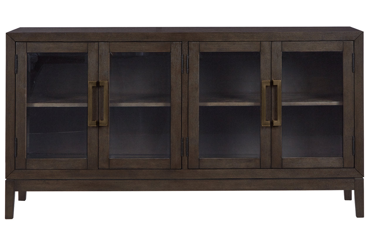 Burkhaus Dark Brown Dining Server - D984-60 - Luna Furniture - Dallas Store