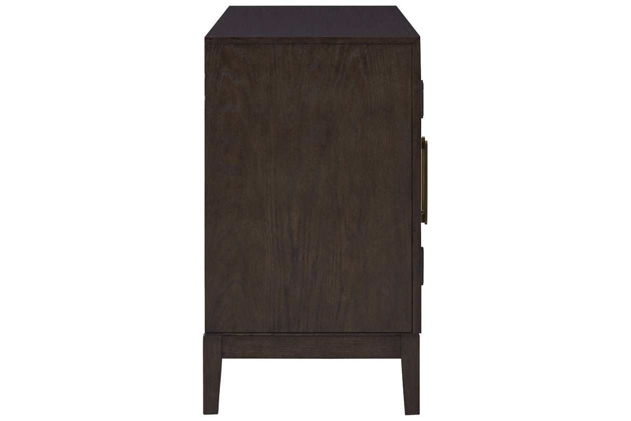 Burkhaus Dark Brown Dining Server - D984-60 - Luna Furniture - Dallas Store