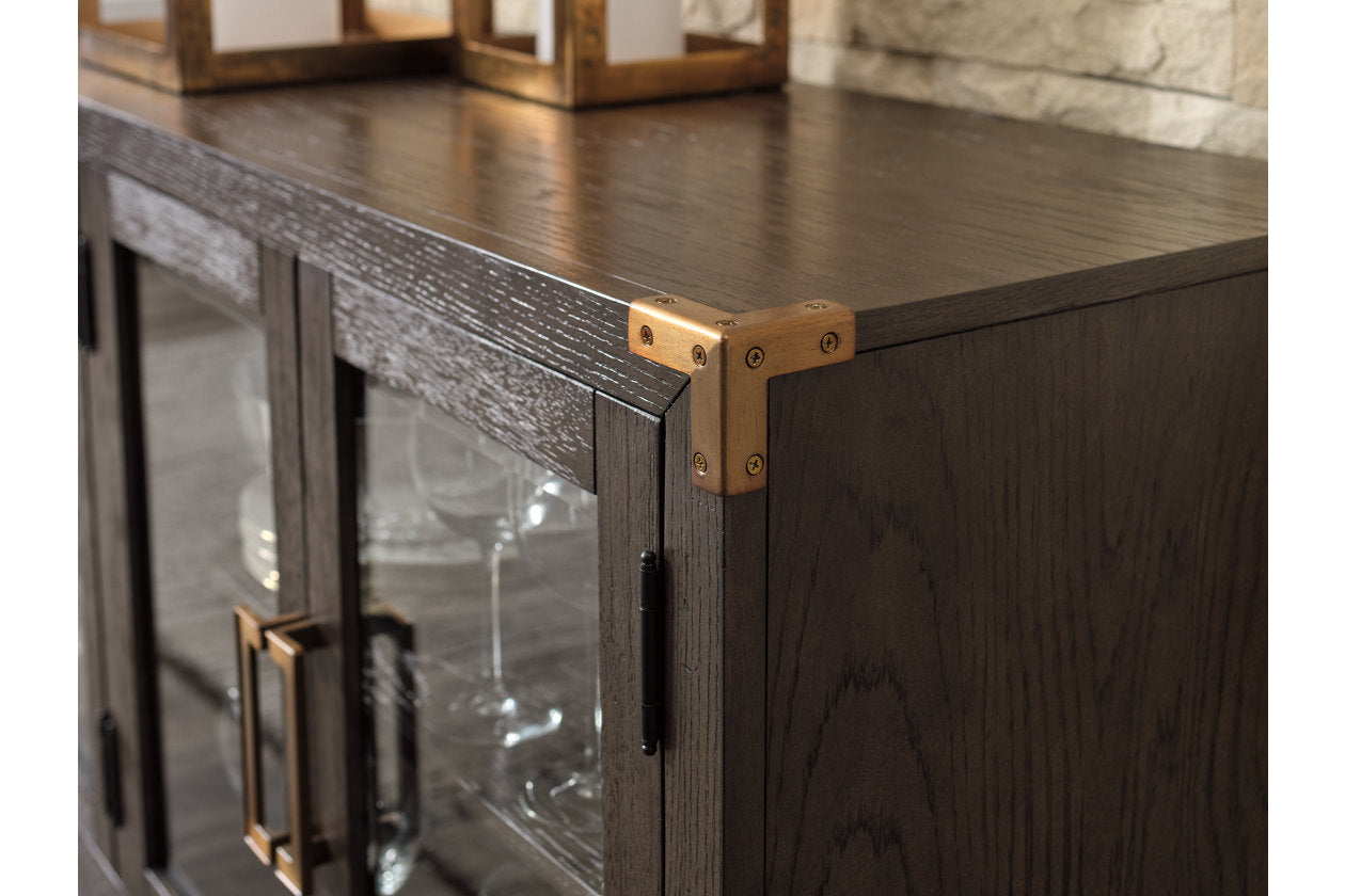 Burkhaus Dark Brown Dining Server - D984-60 - Luna Furniture - Dallas Store