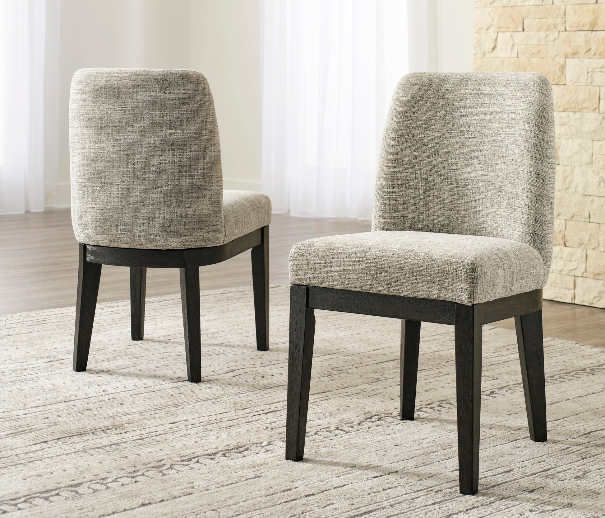 Burkhaus Dark Brown Extendable Dining Set - SET | D984-45 | D984-01(3) - Luna Furniture - Dallas Store