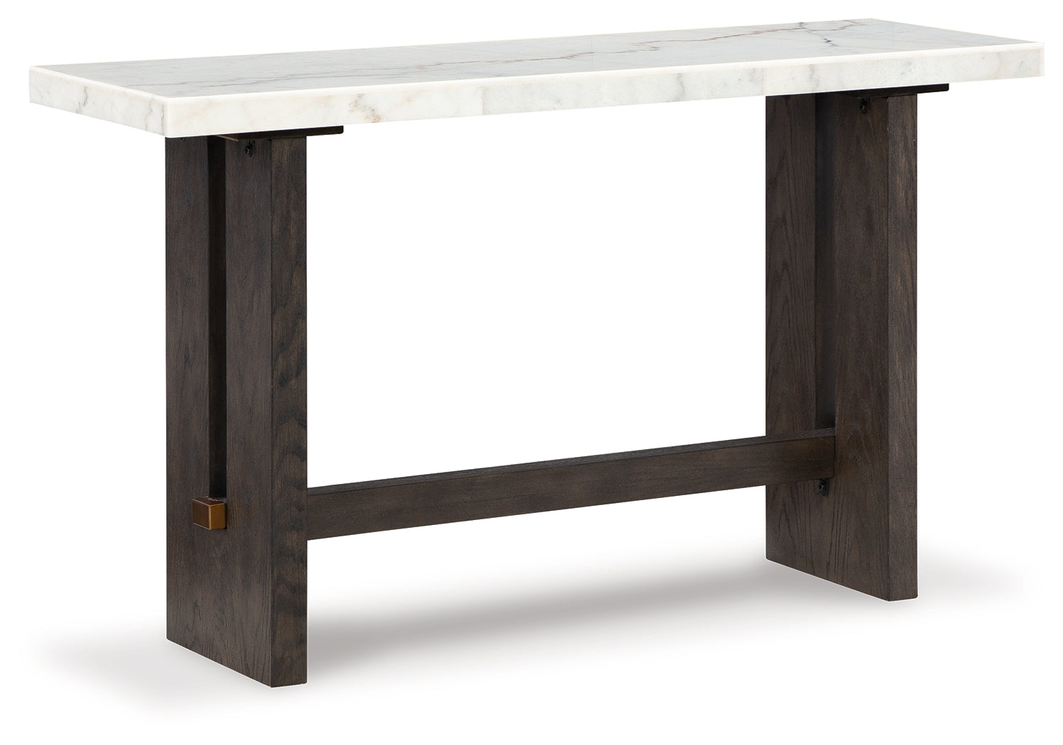 Burkhaus White/Dark Brown Sofa Table - T779-4 - Luna Furniture - Dallas Store