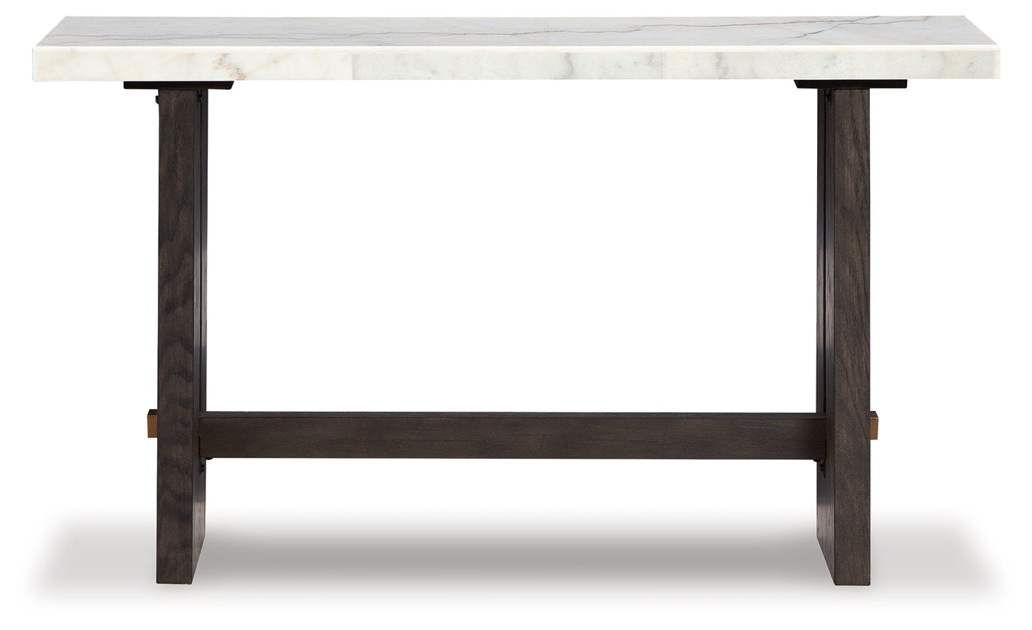Burkhaus White/Dark Brown Sofa Table - T779-4 - Luna Furniture - Dallas Store