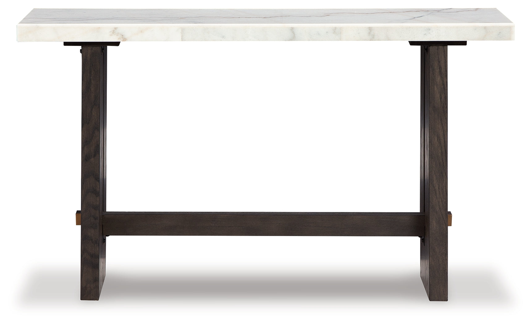 Burkhaus White/Dark Brown Sofa Table - T779-4 - Luna Furniture - Dallas Store