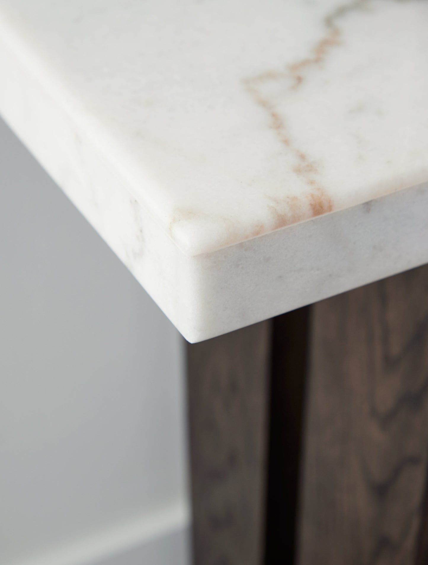 Burkhaus White/Dark Brown Sofa Table - T779-4 - Luna Furniture - Dallas Store