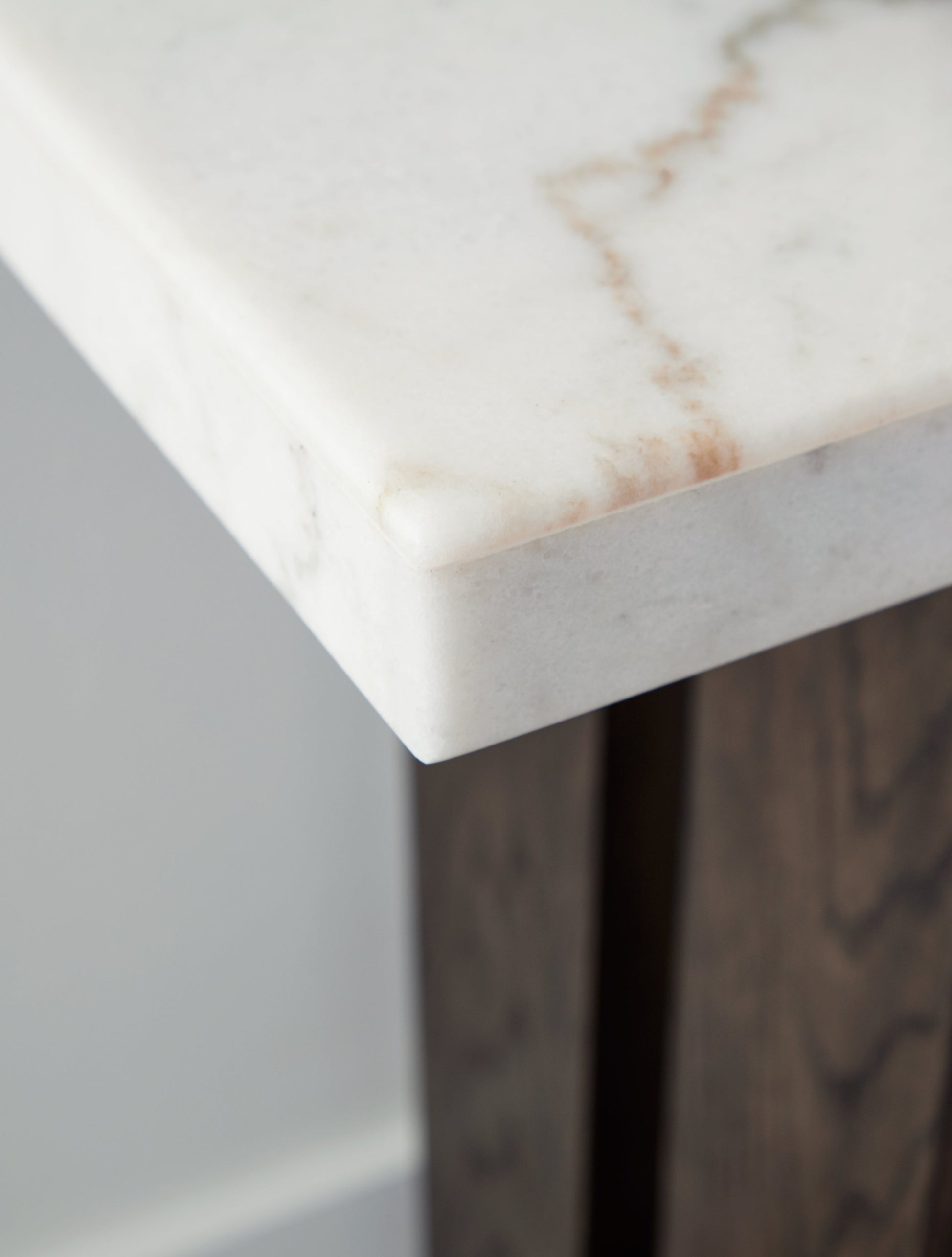 Burkhaus White/Dark Brown Sofa Table - T779-4 - Luna Furniture - Dallas Store