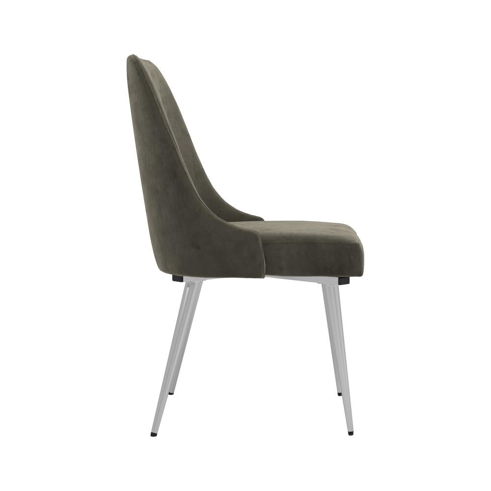 Cabianca Gray Curved Back Side Chairs, Set of 2 - 191442 - Luna Furniture - Dallas Store
