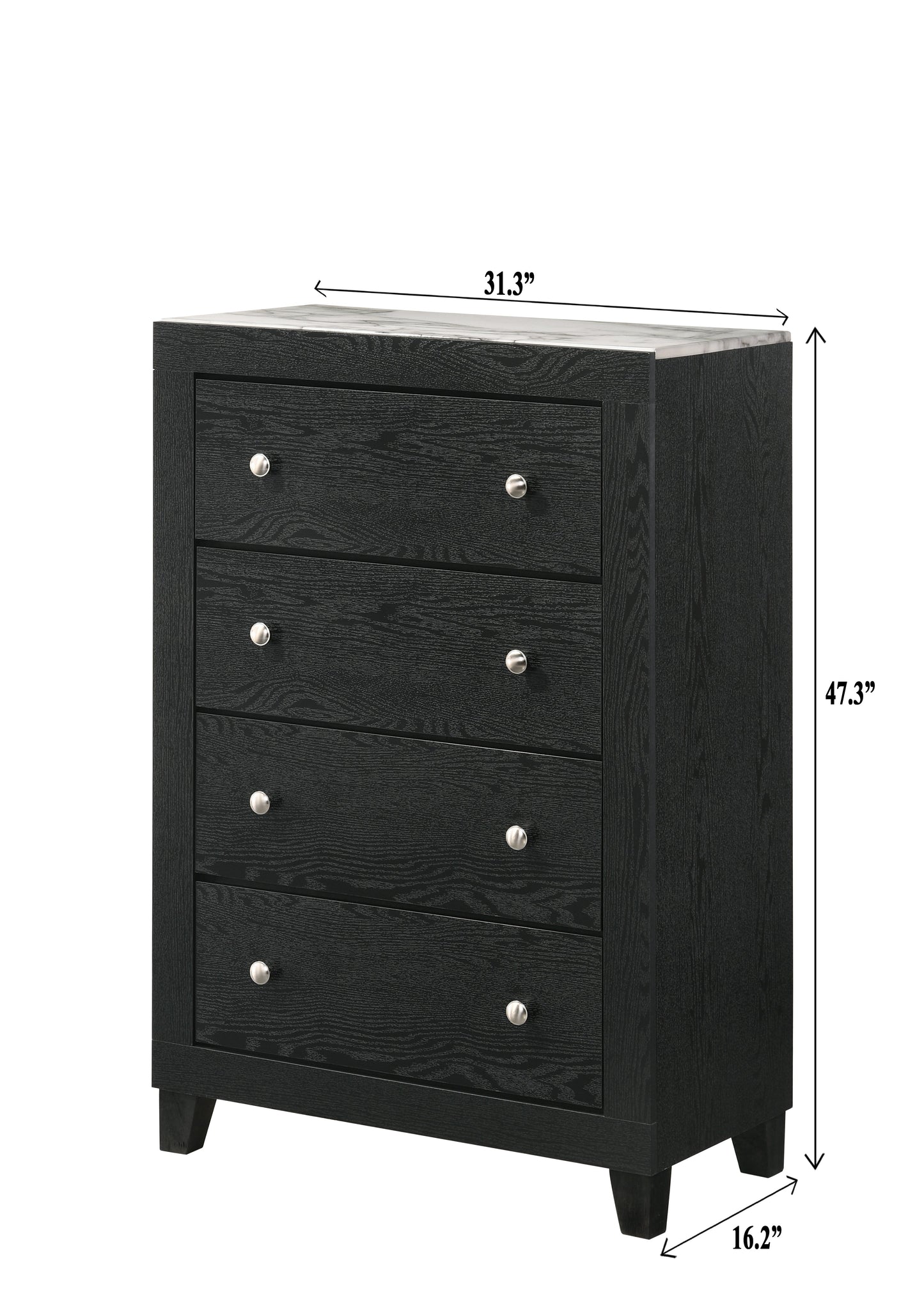 Cadence Black Chest - B4510-4 - Luna Furniture - Dallas Store