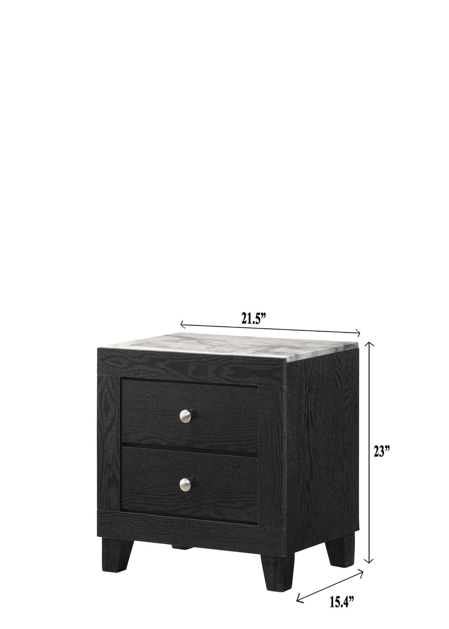 Cadence Black LED Panel Bedroom Set - SET | B4510-Q-BED | B4510-2 | B4510-4 - Luna Furniture - Dallas Store
