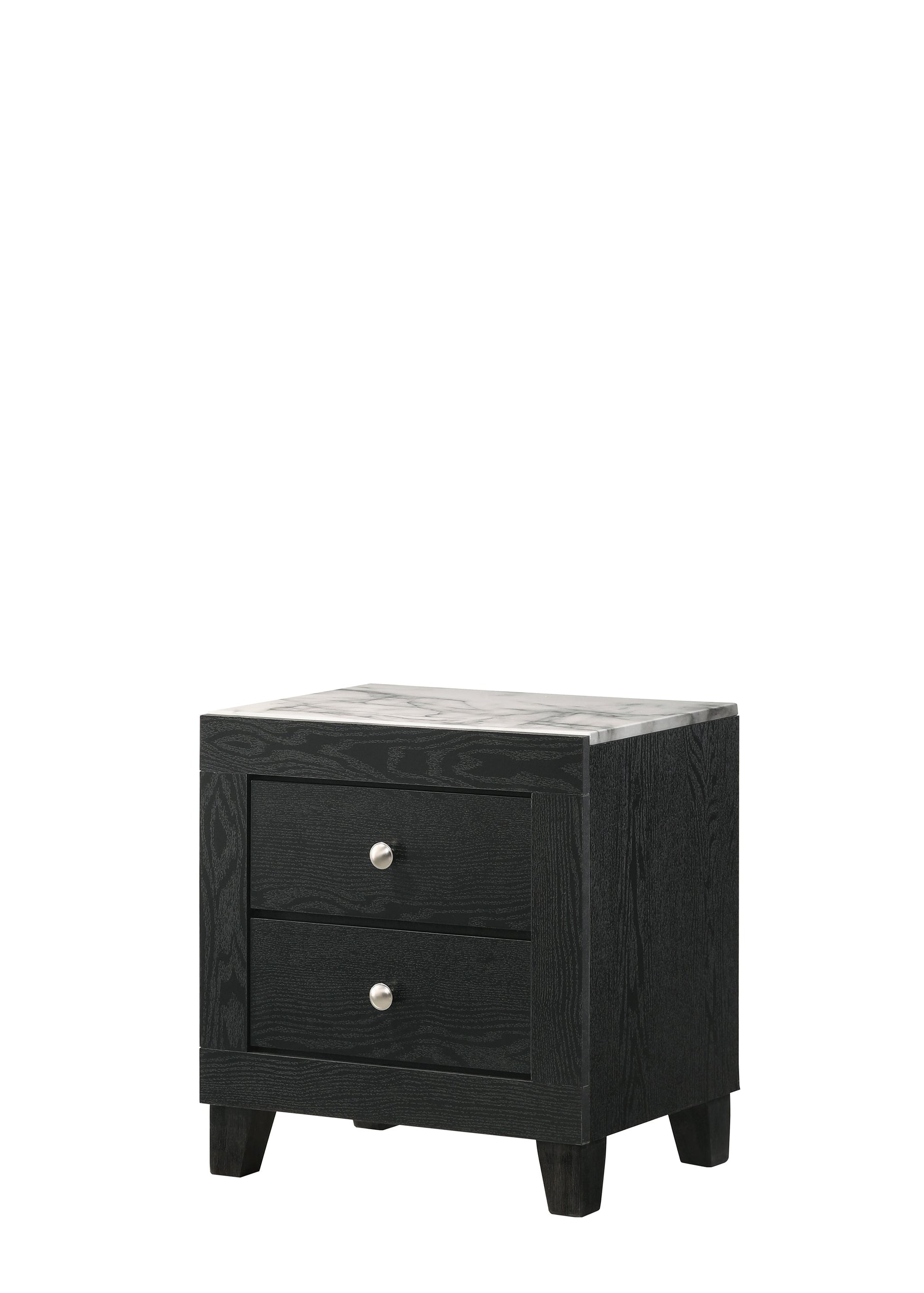 Cadence Black LED Panel Bedroom Set - SET | B4510-Q-BED | B4510-2 | B4510-4 - Luna Furniture - Dallas Store